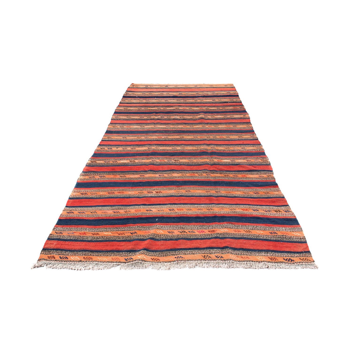 Tappeto corsia Tappeto Kelim - Vecchio - 312 x 142 cm - multicolore