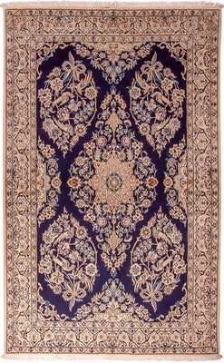 Tappeto Persero - Nain - Reale - 204 x 130 cm - blu scuro