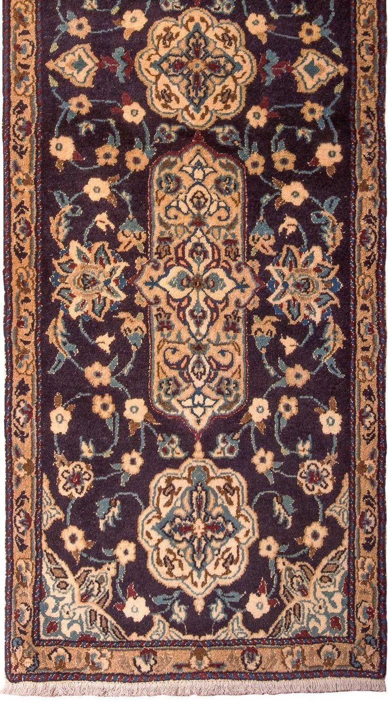 Tappeto corsia Tappeto Persero - Nain - Reale - 202 x 59 cm - blu scuro
