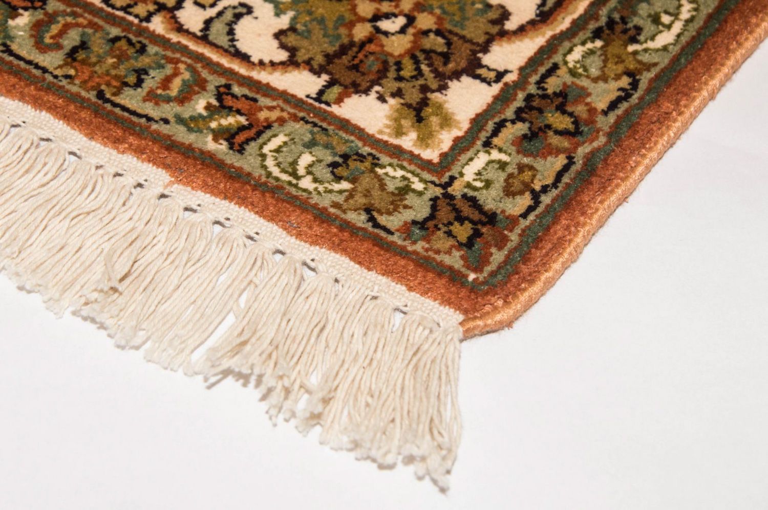 Tappeto di seta - Seta del Kashmir - 157 x 90 cm - beige