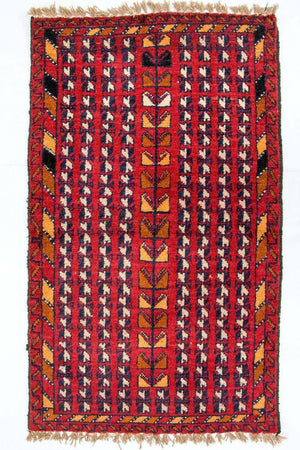 Tappeto Belutsch - 126 x 73 cm - rosso