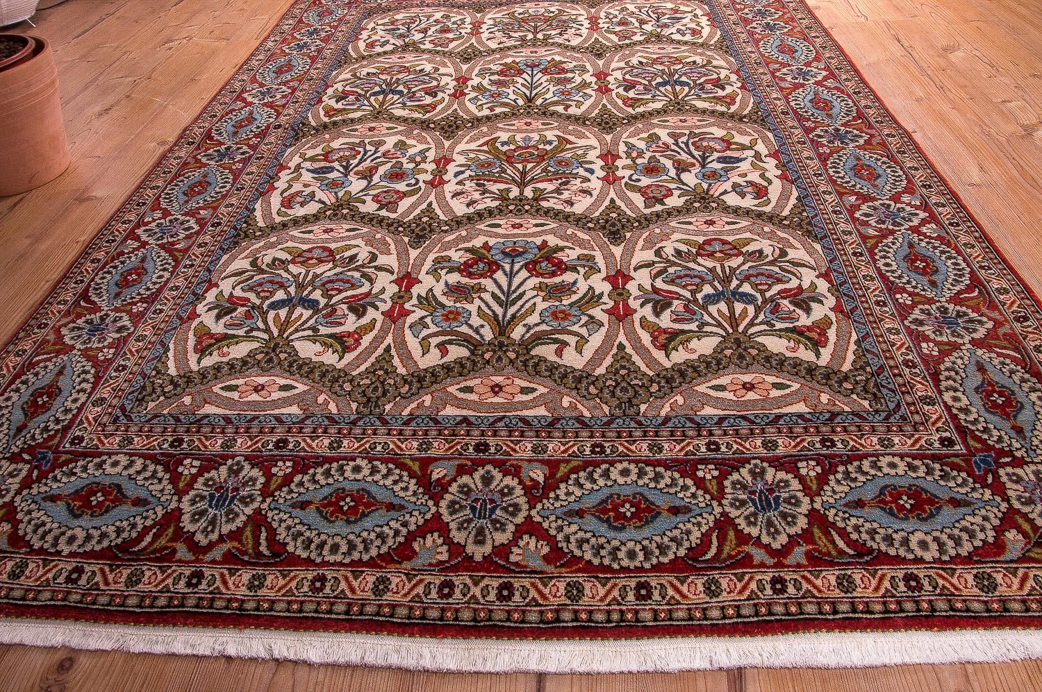 Tappeto Persero - Ghom - 215 x 141 cm - rosso