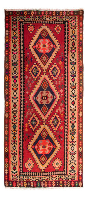 Tappeto corsia Tappeto Kelim - Vecchio - 360 x 170 cm - multicolore
