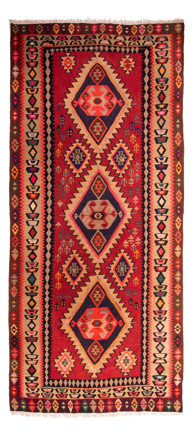 Tappeto corsia Tappeto Kelim - Vecchio - 360 x 170 cm - multicolore