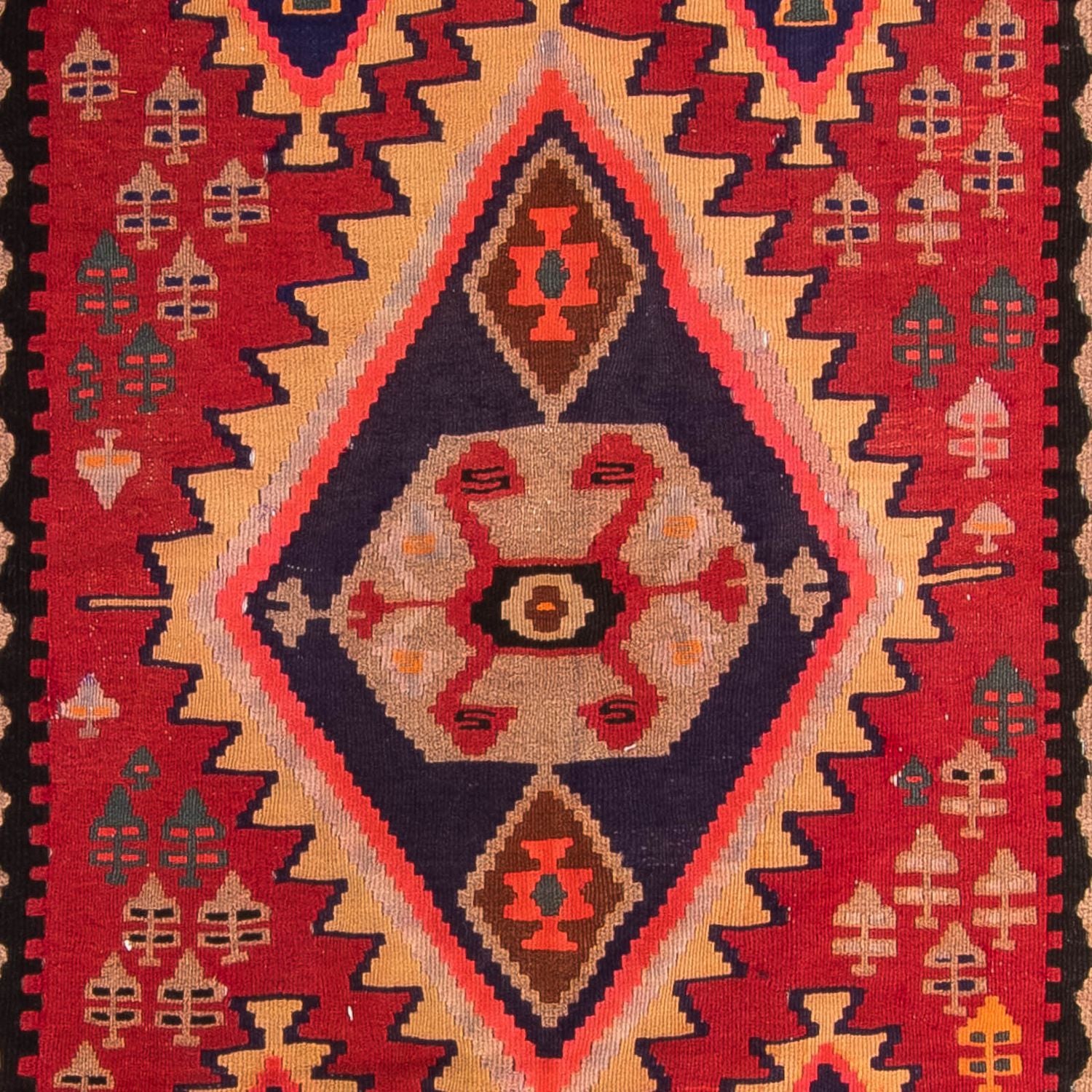 Tappeto corsia Tappeto Kelim - Vecchio - 360 x 170 cm - multicolore