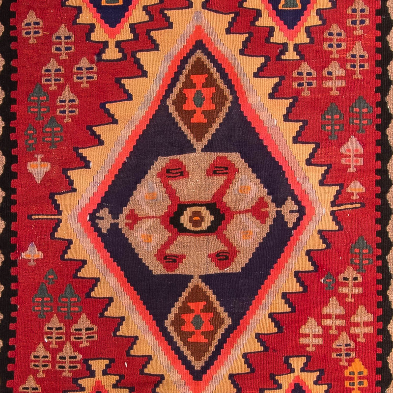 Tappeto corsia Tappeto Kelim - Vecchio - 360 x 170 cm - multicolore