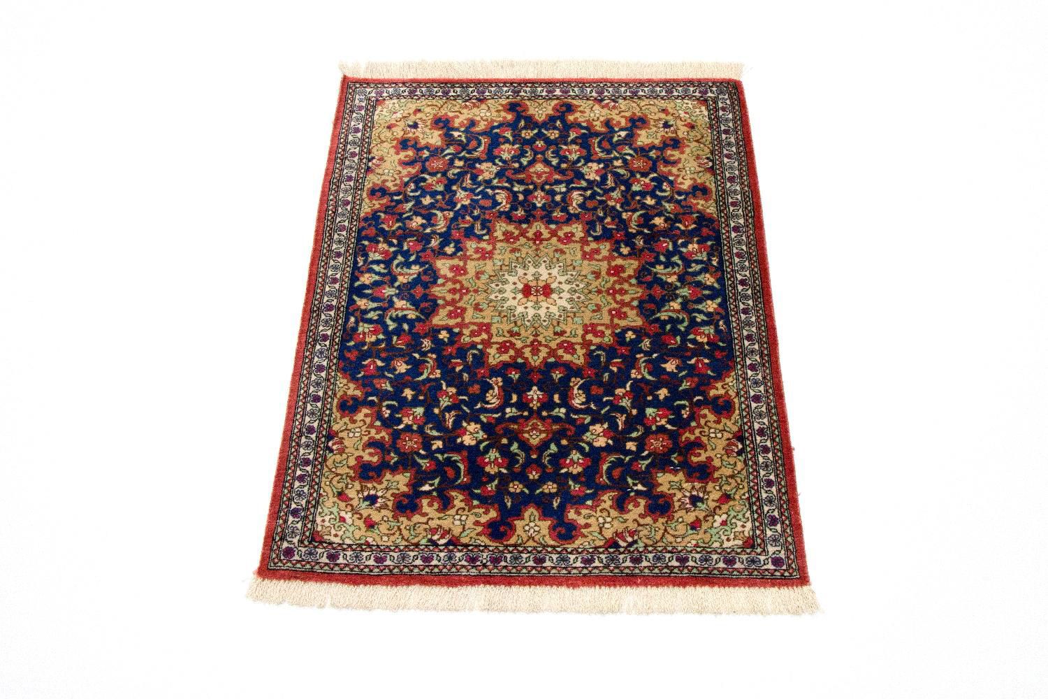 Tappeto di seta - Ghom seta - Premio - 75 x 56 cm - blu
