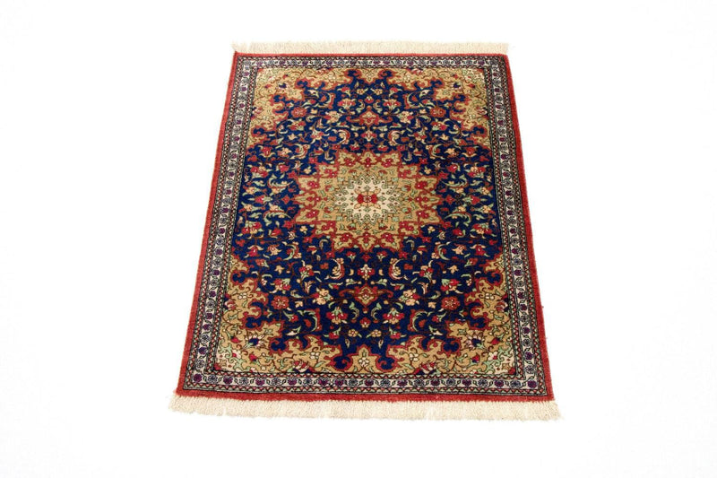 Tappeto di seta - Ghom seta - Premio - 75 x 56 cm - blu