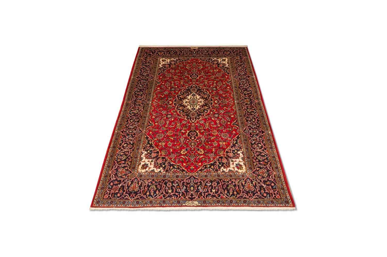 Tappeto Persero - Keshan - 216 x 141 cm - rosso