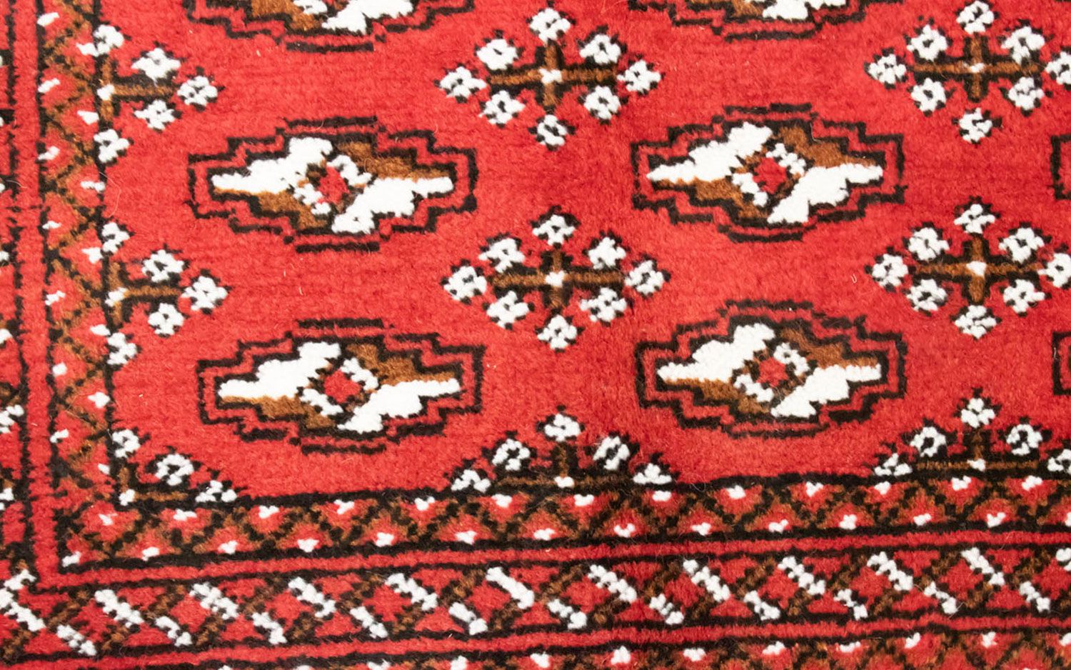 Tappeto corsia Tappeto Turkaman - 100 x 50 cm - rosso