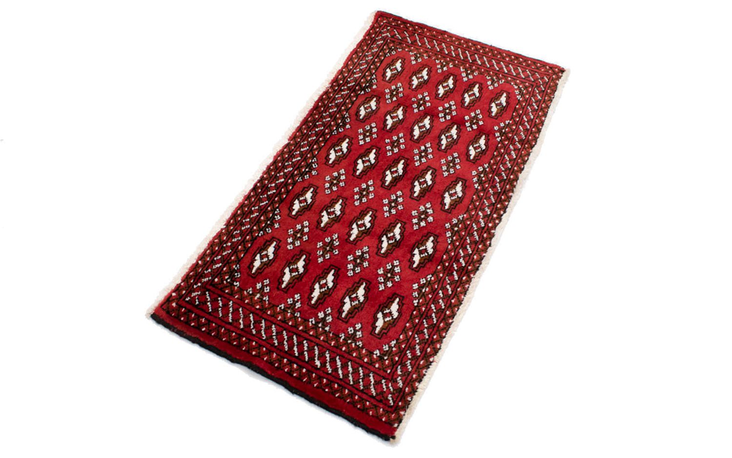 Tappeto corsia Tappeto Turkaman - 100 x 50 cm - rosso