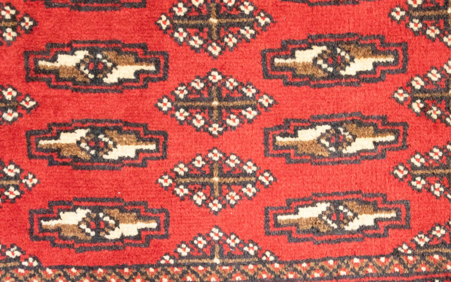 Tappeto corsia Tappeto Turkaman - 100 x 50 cm - rosso