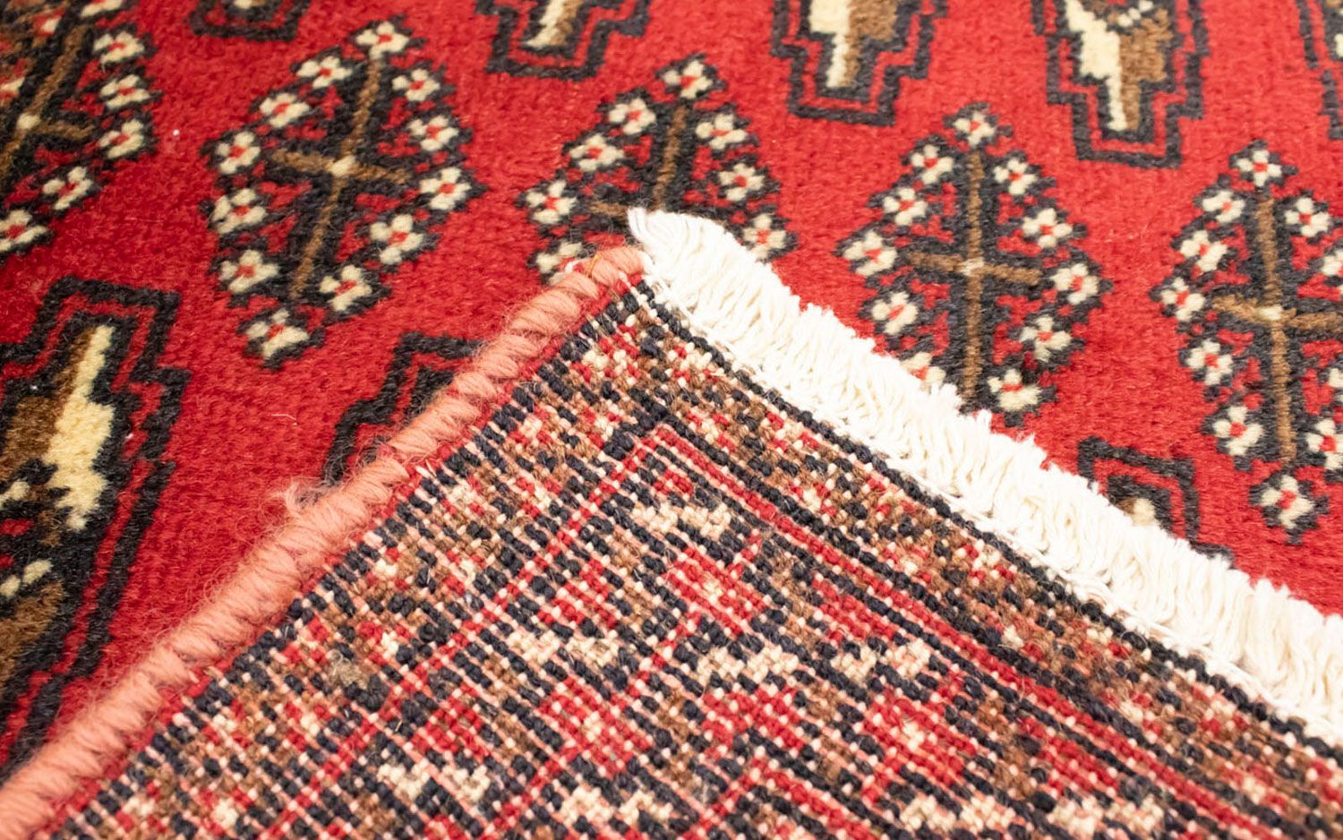 Tappeto corsia Tappeto Turkaman - 100 x 50 cm - rosso