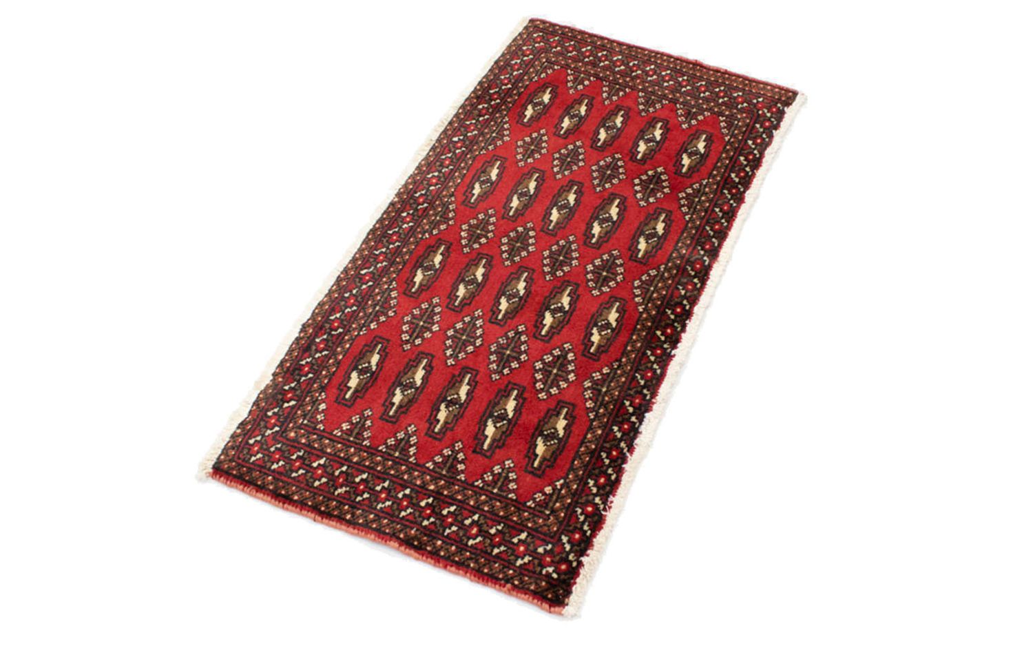 Tappeto corsia Tappeto Turkaman - 100 x 50 cm - rosso