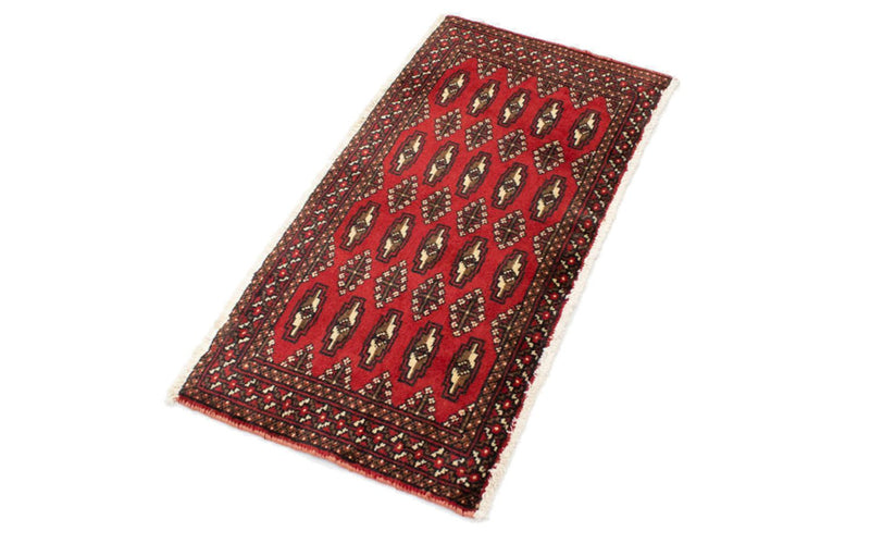 Tappeto corsia Tappeto Turkaman - 100 x 50 cm - rosso