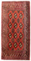 Tappeto corsia Tappeto Turkaman - 100 x 50 cm - rosso