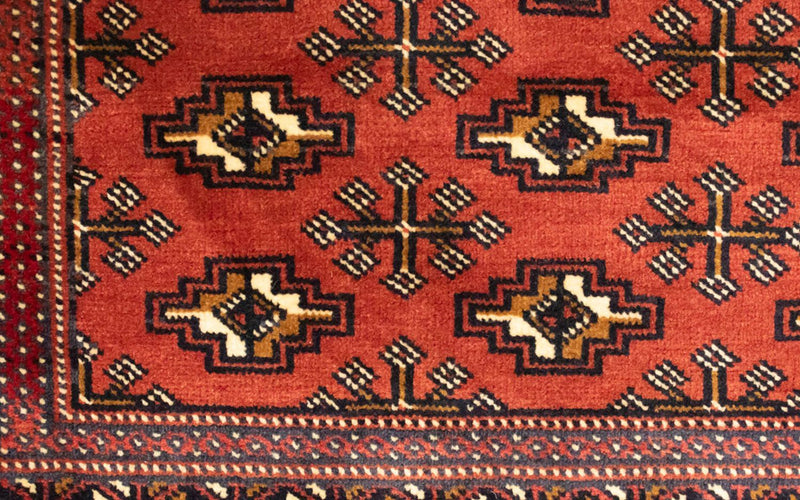 Tappeto corsia Tappeto Turkaman - 100 x 50 cm - rosso
