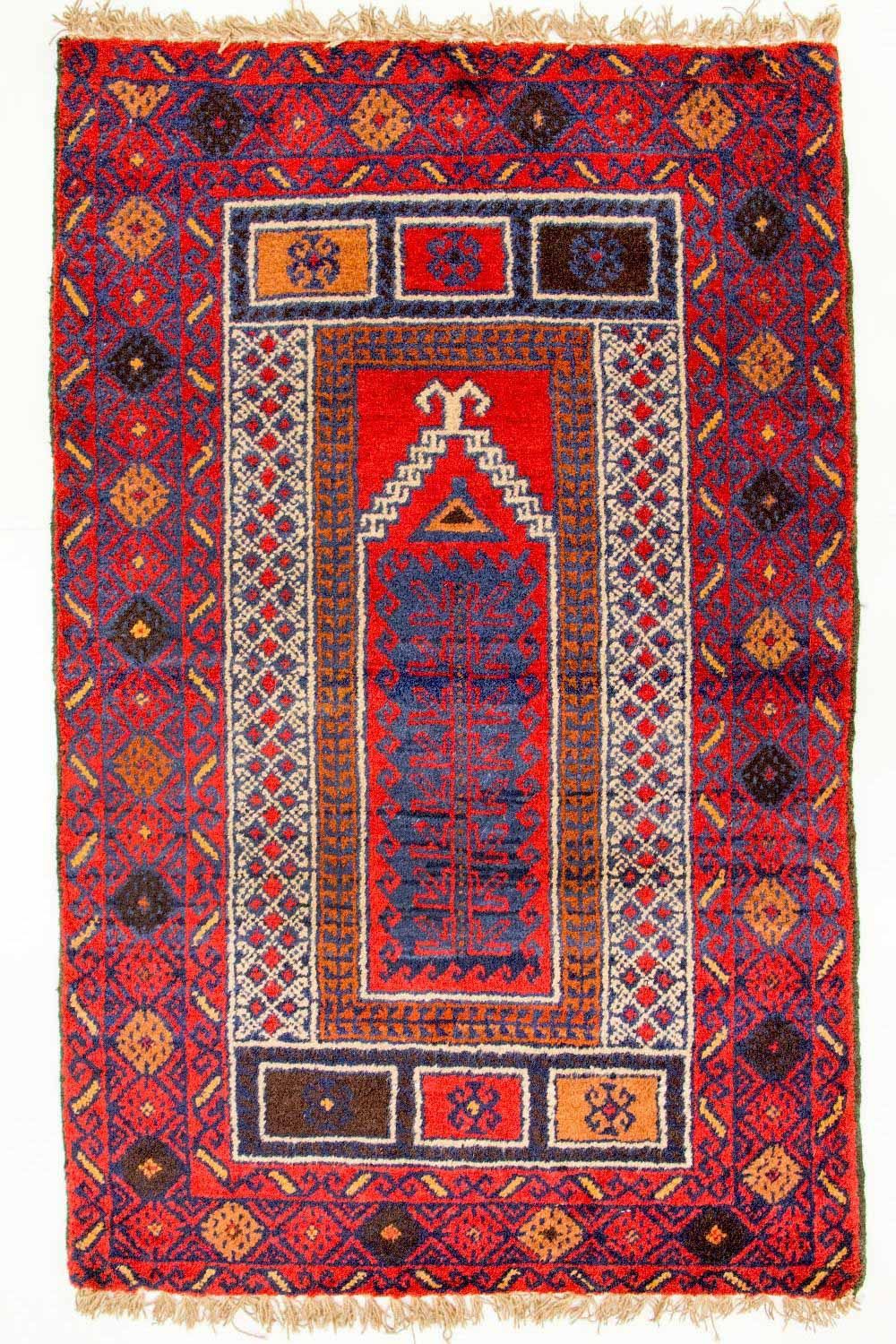 Tappeto Belutsch - 125 x 79 cm - rosso
