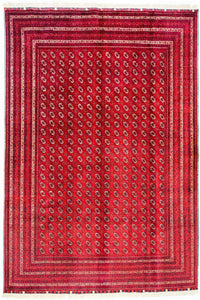 Tappeto afgano - Bukhara - 300 x 195 cm - rosso