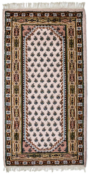 Tappeto di lana - 137 x 74 cm - beige