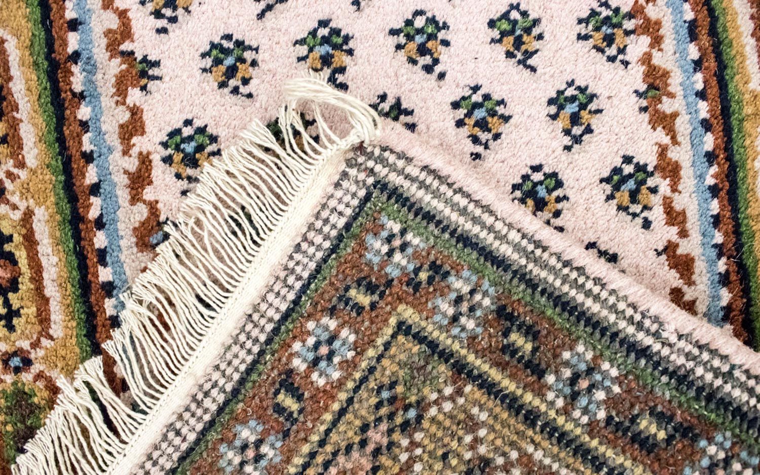Tappeto di lana - 137 x 74 cm - beige