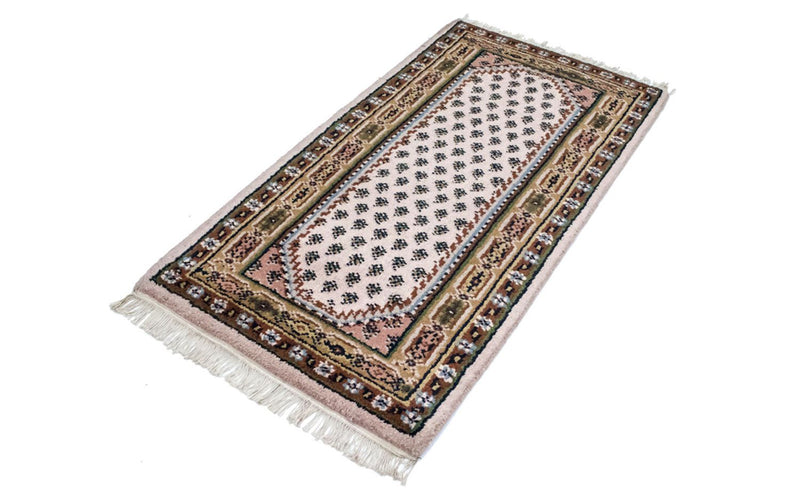 Tappeto di lana - 137 x 74 cm - beige