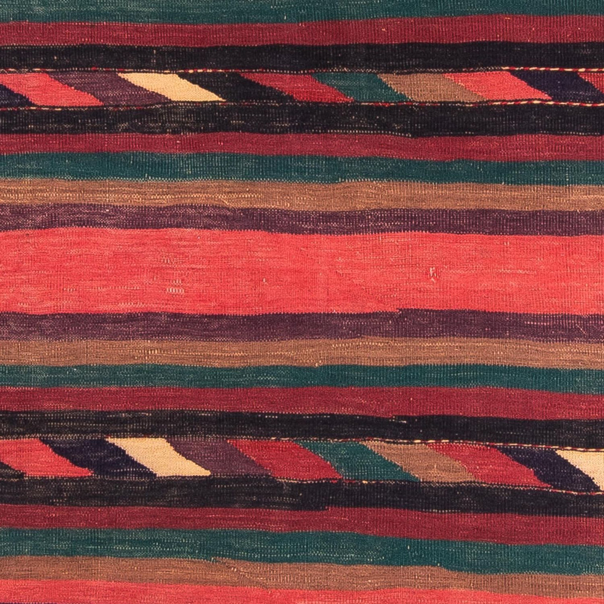 Tappeto Kelim - Vecchio - 195 x 160 cm - multicolore