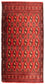 Tappeto corsia Tappeto Turkaman - 100 x 50 cm - rosso