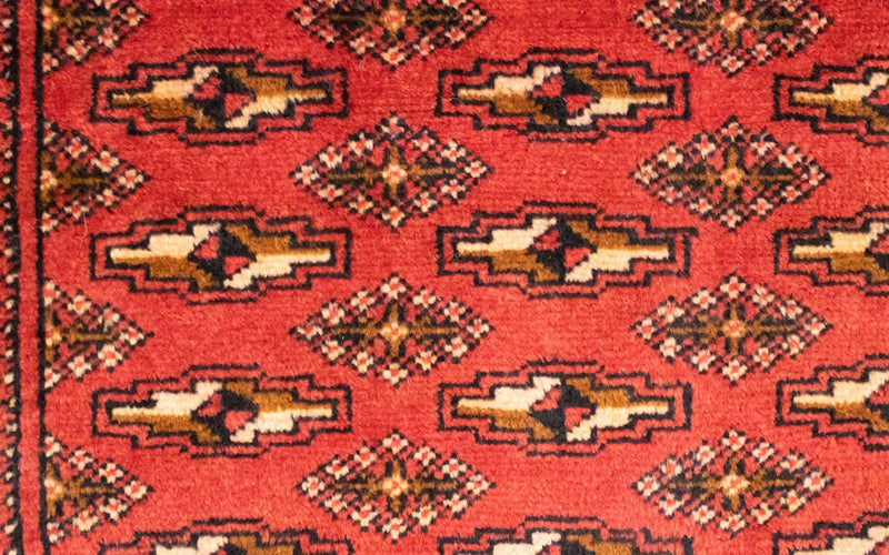 Tappeto corsia Tappeto Turkaman - 100 x 50 cm - rosso