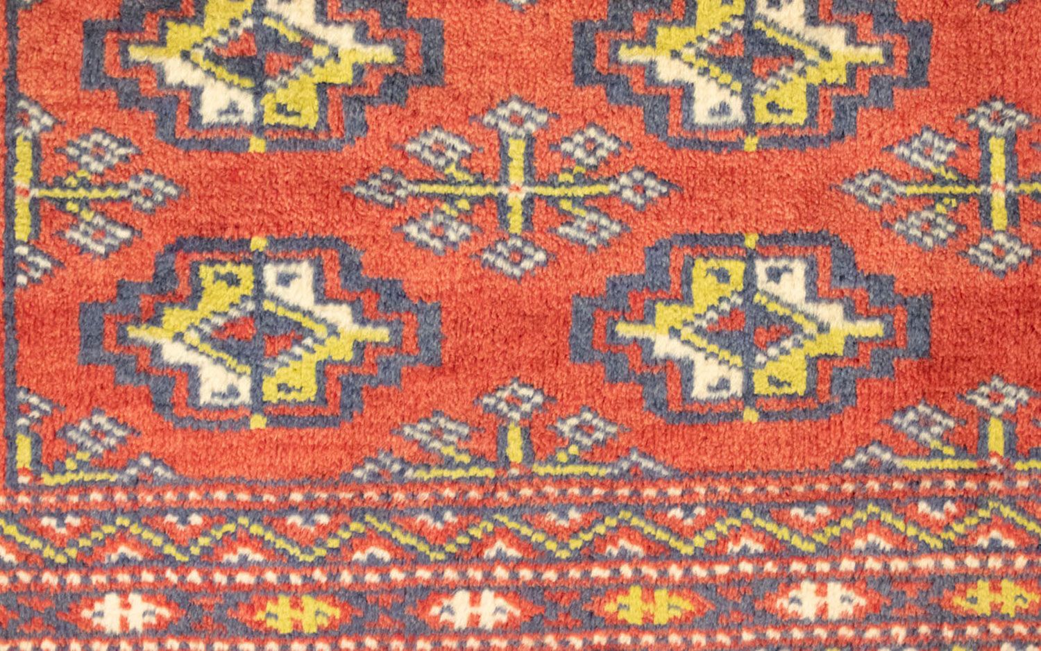 Tappeto corsia Tappeto Turkaman - 100 x 50 cm - rosso