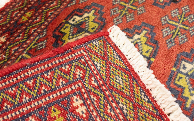 Tappeto corsia Tappeto Turkaman - 100 x 50 cm - rosso