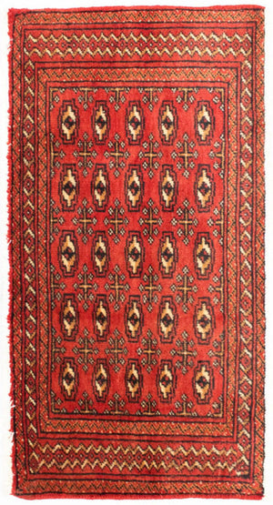 Tappeto corsia Tappeto Turkaman - 100 x 50 cm - rosso