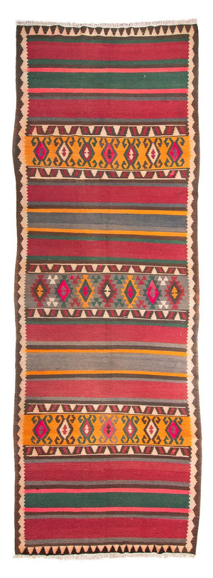 Tappeto corsia Tappeto Kelim - Vecchio - 400 x 142 cm - multicolore