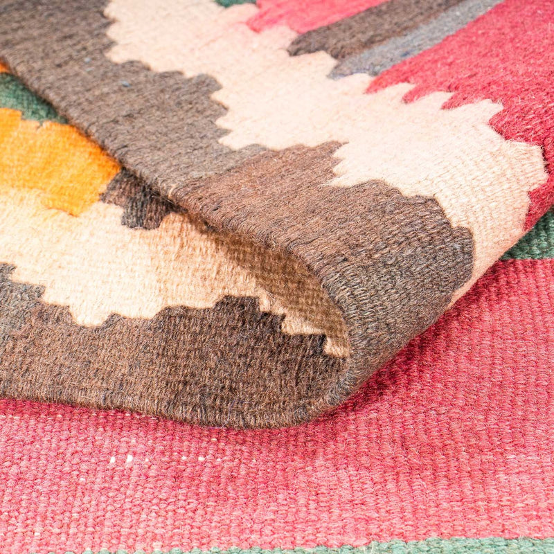 Tappeto corsia Tappeto Kelim - Vecchio - 400 x 142 cm - multicolore