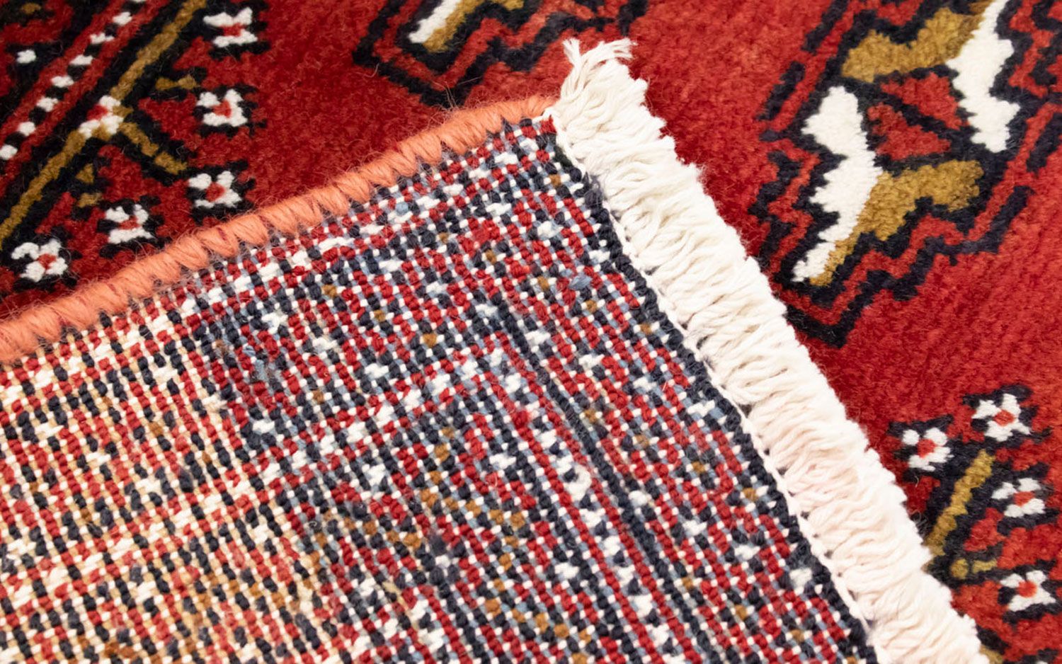 Tappeto corsia Tappeto Turkaman - 100 x 50 cm - rosso