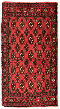Tappeto corsia Tappeto Turkaman - 100 x 50 cm - rosso