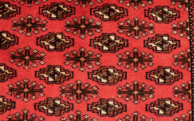 Tappeto corsia Tappeto Turkaman - 100 x 50 cm - rosso