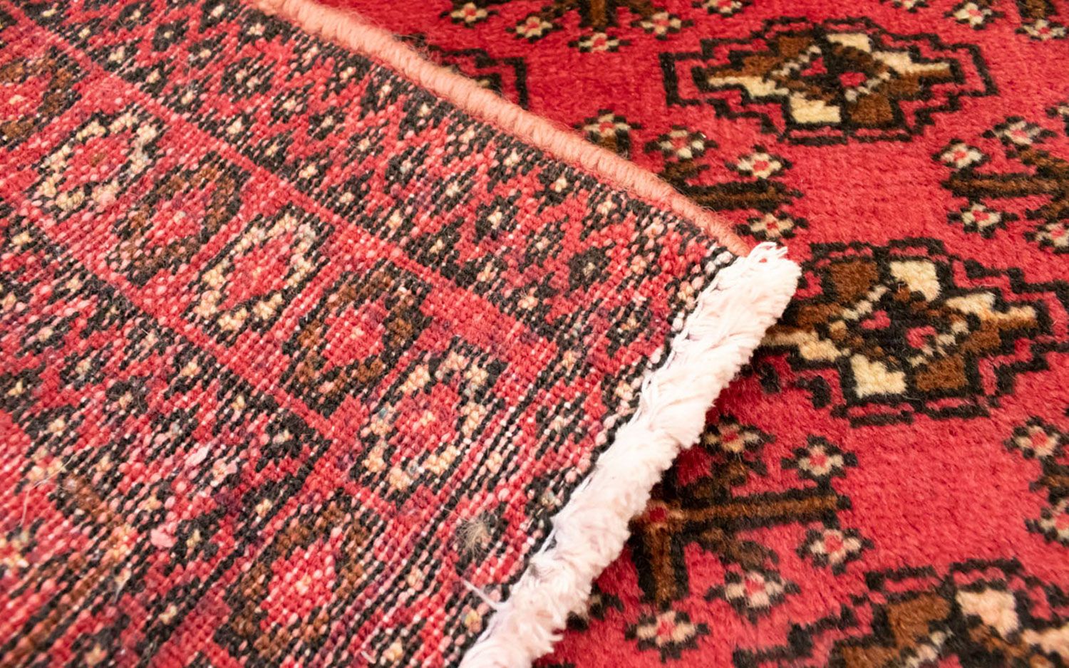 Tappeto corsia Tappeto Turkaman - 100 x 50 cm - rosso