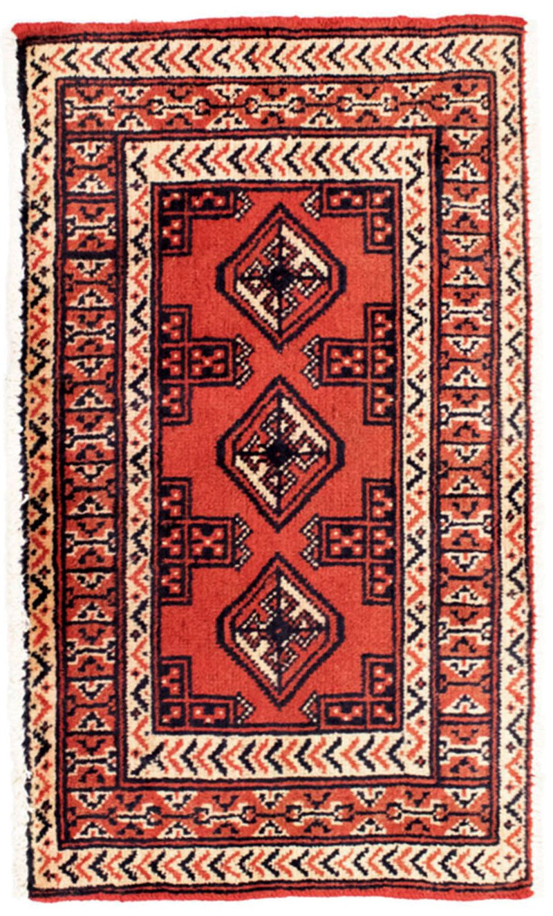 Tappeto corsia Tappeto Turkaman - 100 x 50 cm - rosso