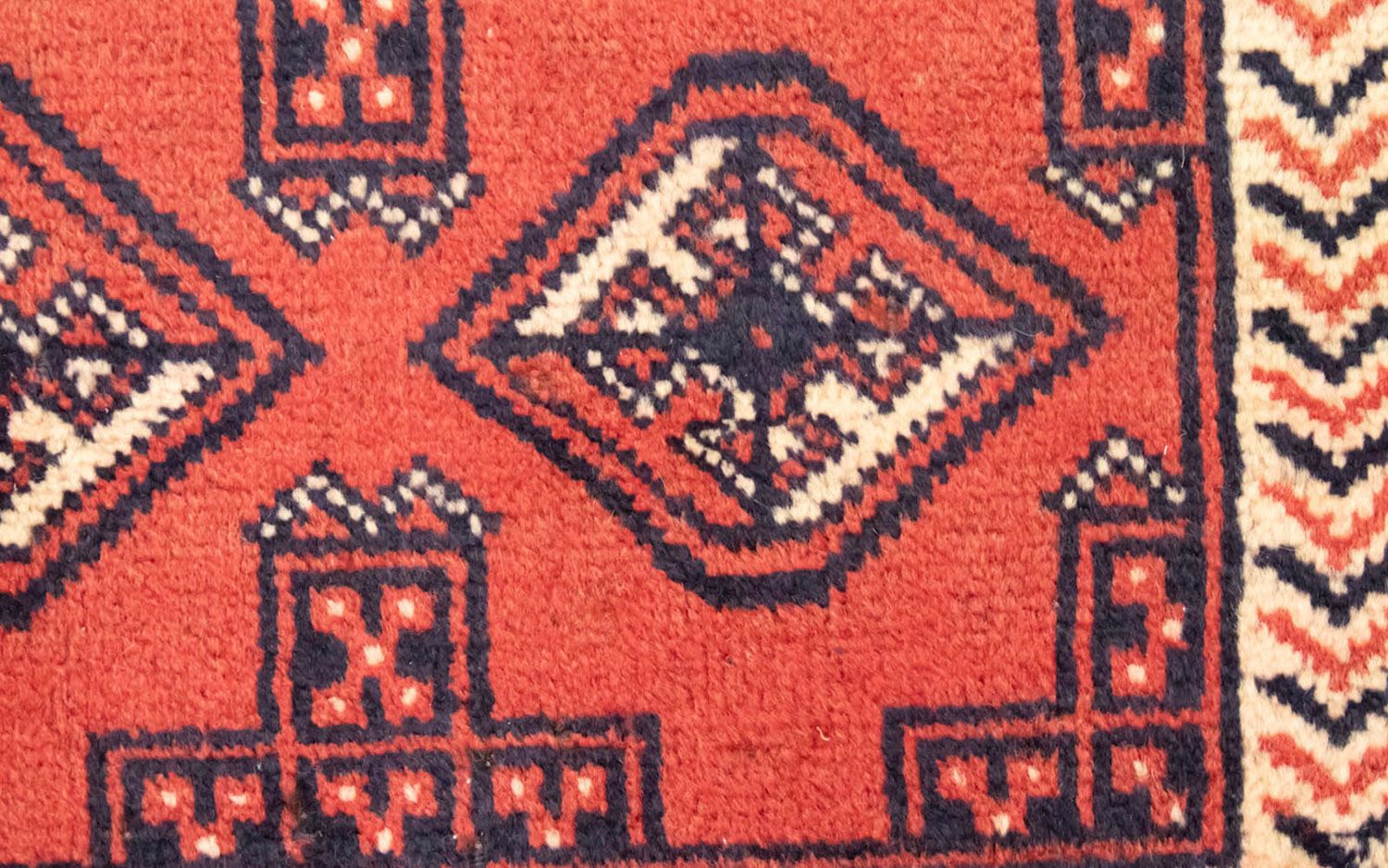 Tappeto corsia Tappeto Turkaman - 100 x 50 cm - rosso