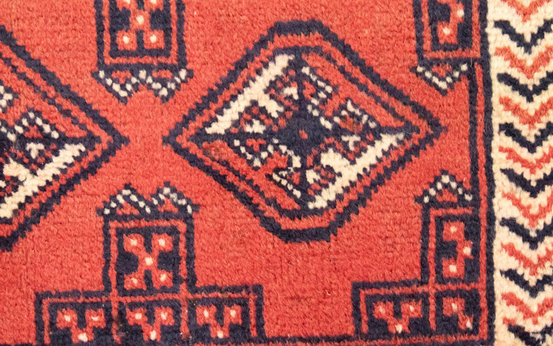 Tappeto corsia Tappeto Turkaman - 100 x 50 cm - rosso