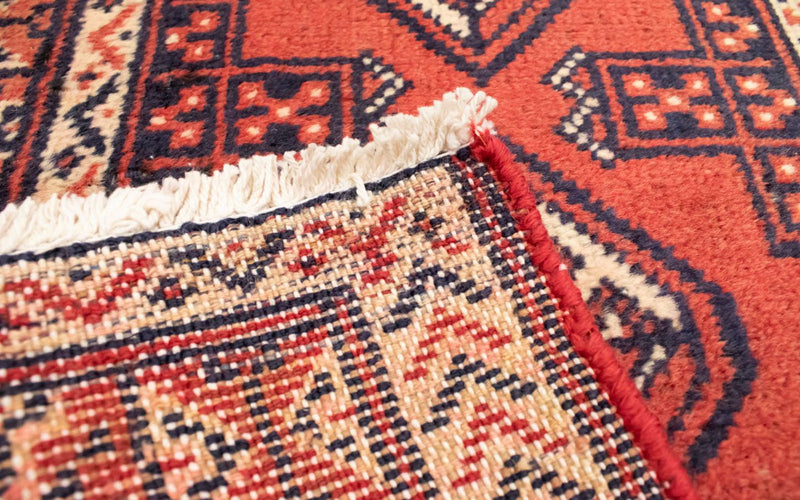 Tappeto corsia Tappeto Turkaman - 100 x 50 cm - rosso