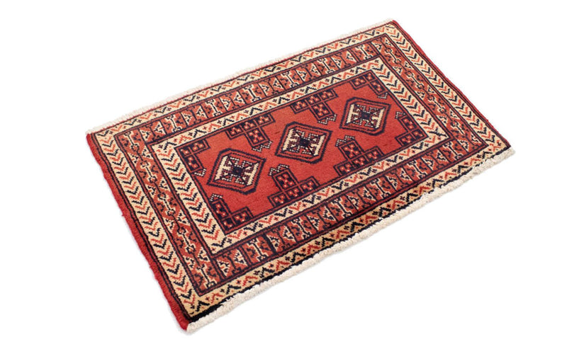Tappeto corsia Tappeto Turkaman - 100 x 50 cm - rosso