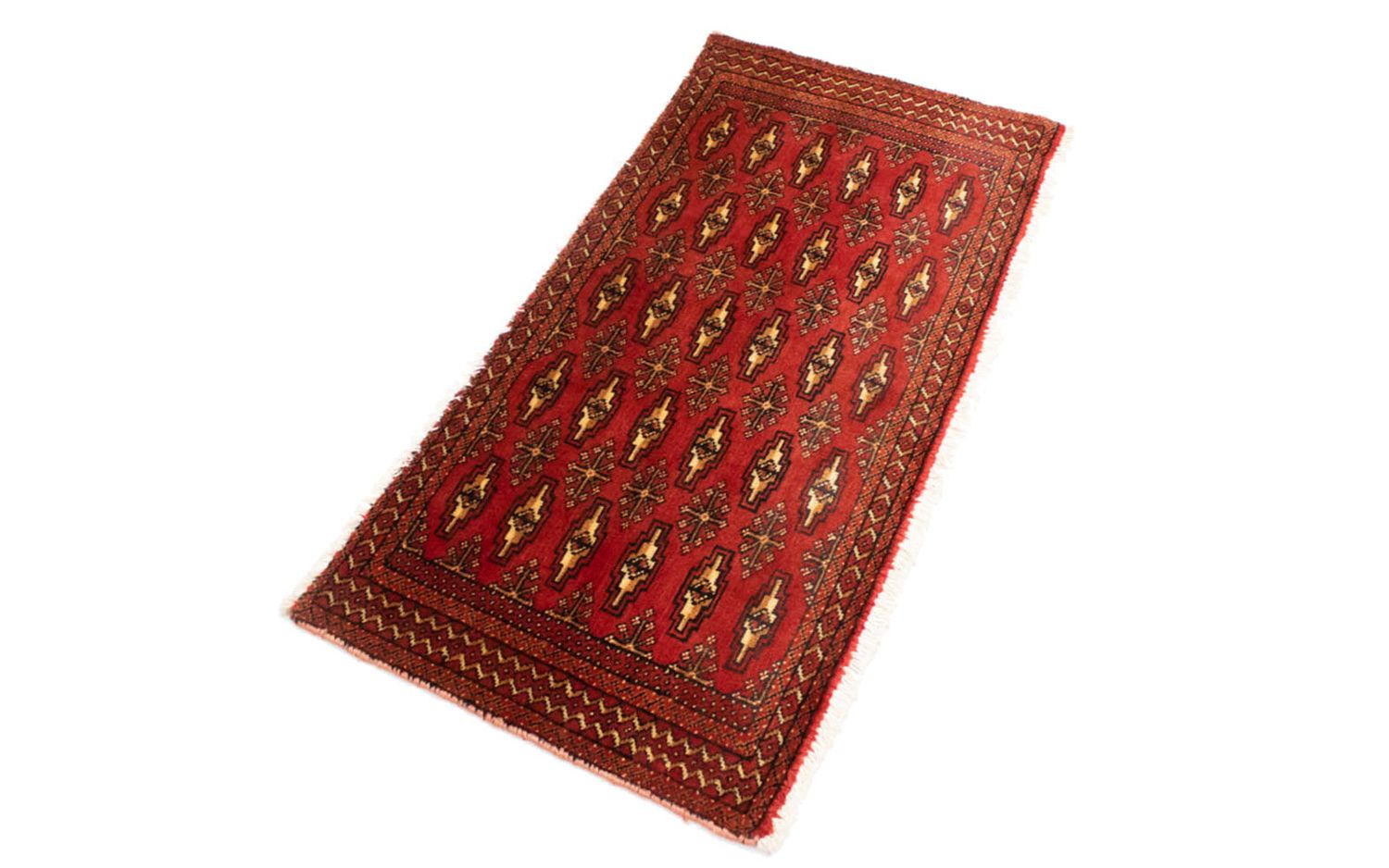 Tappeto corsia Tappeto Turkaman - 100 x 50 cm - rosso