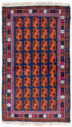 Tappeto Belutsch - 136 x 77 cm - blu