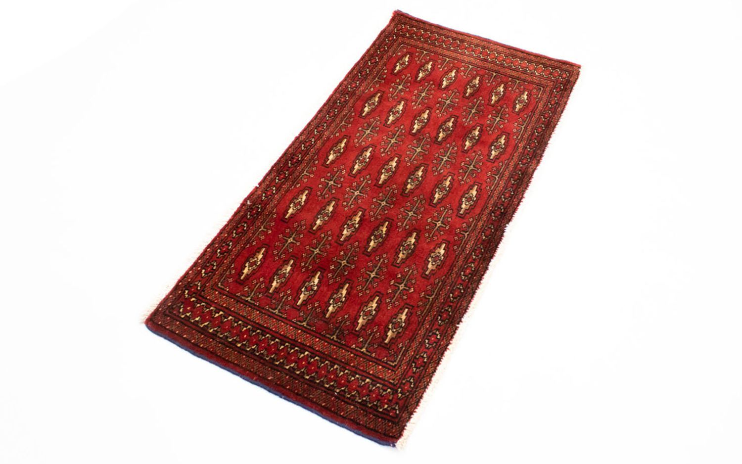 Tappeto corsia Tappeto Turkaman - 100 x 50 cm - rosso