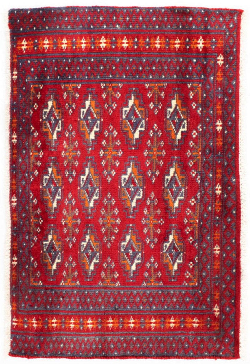 Tappeto corsia Tappeto Turkaman - 100 x 50 cm - rosso