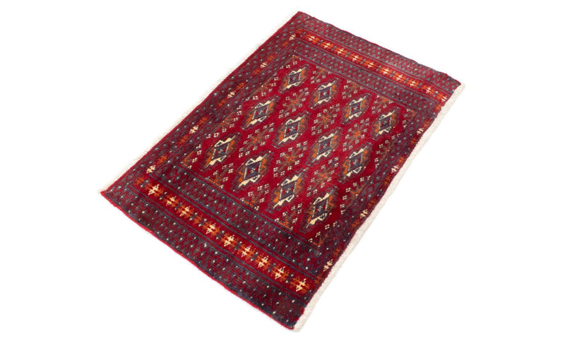 Tappeto corsia Tappeto Turkaman - 100 x 50 cm - rosso