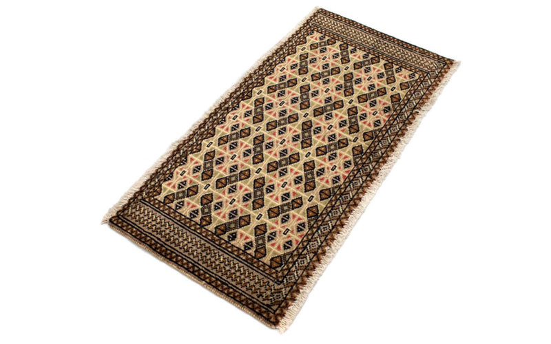Tappeto corsia Tappeto Turkaman - 100 x 50 cm - beige