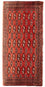Tappeto corsia Tappeto Turkaman - 100 x 50 cm - rosso